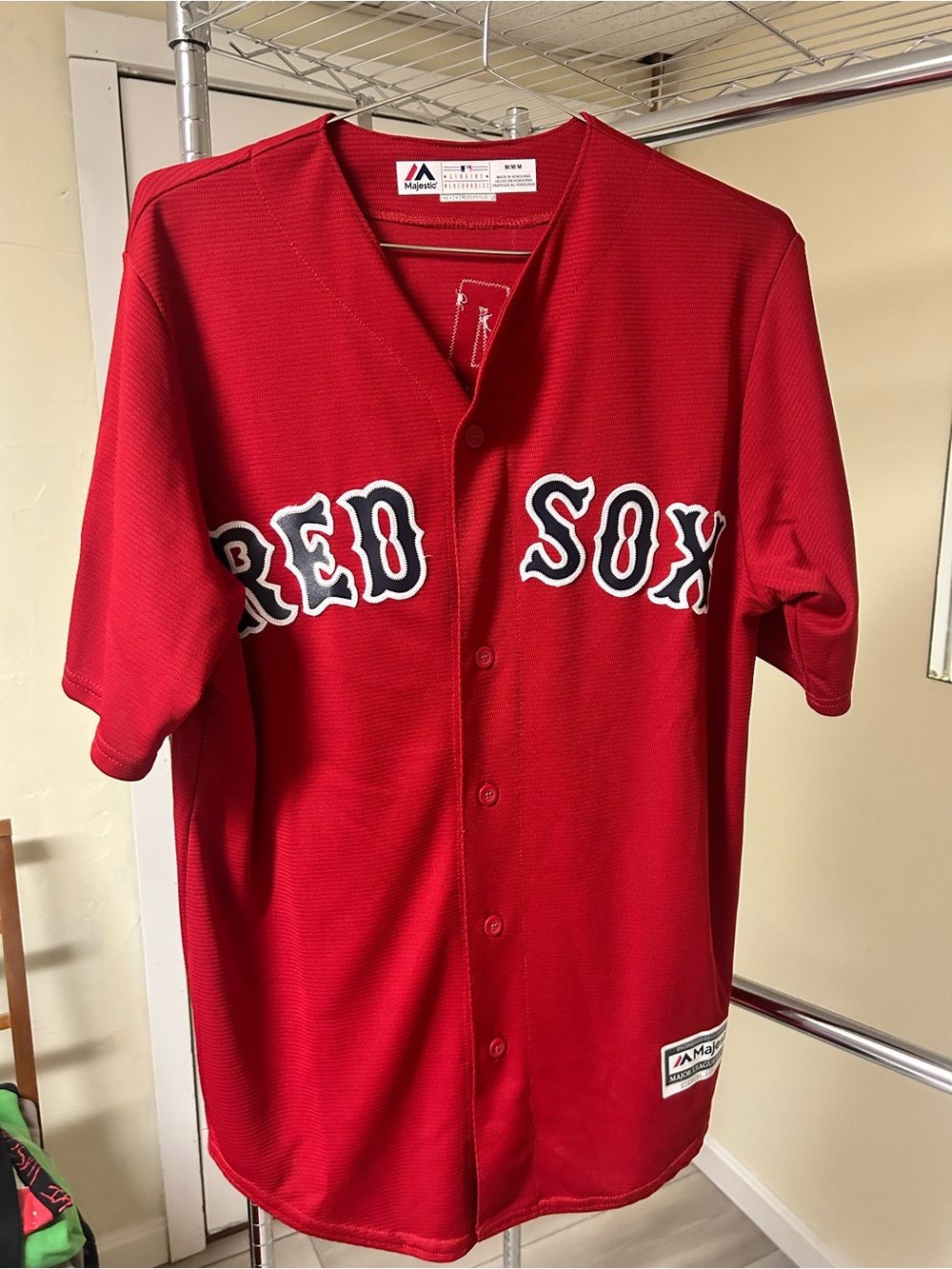 Majestic Red Boston 'Red Sox' Button-Front Jersey